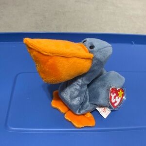 TY Beanie Baby, 1996 Vintage, NWT, SCOOP the Pelican Plush